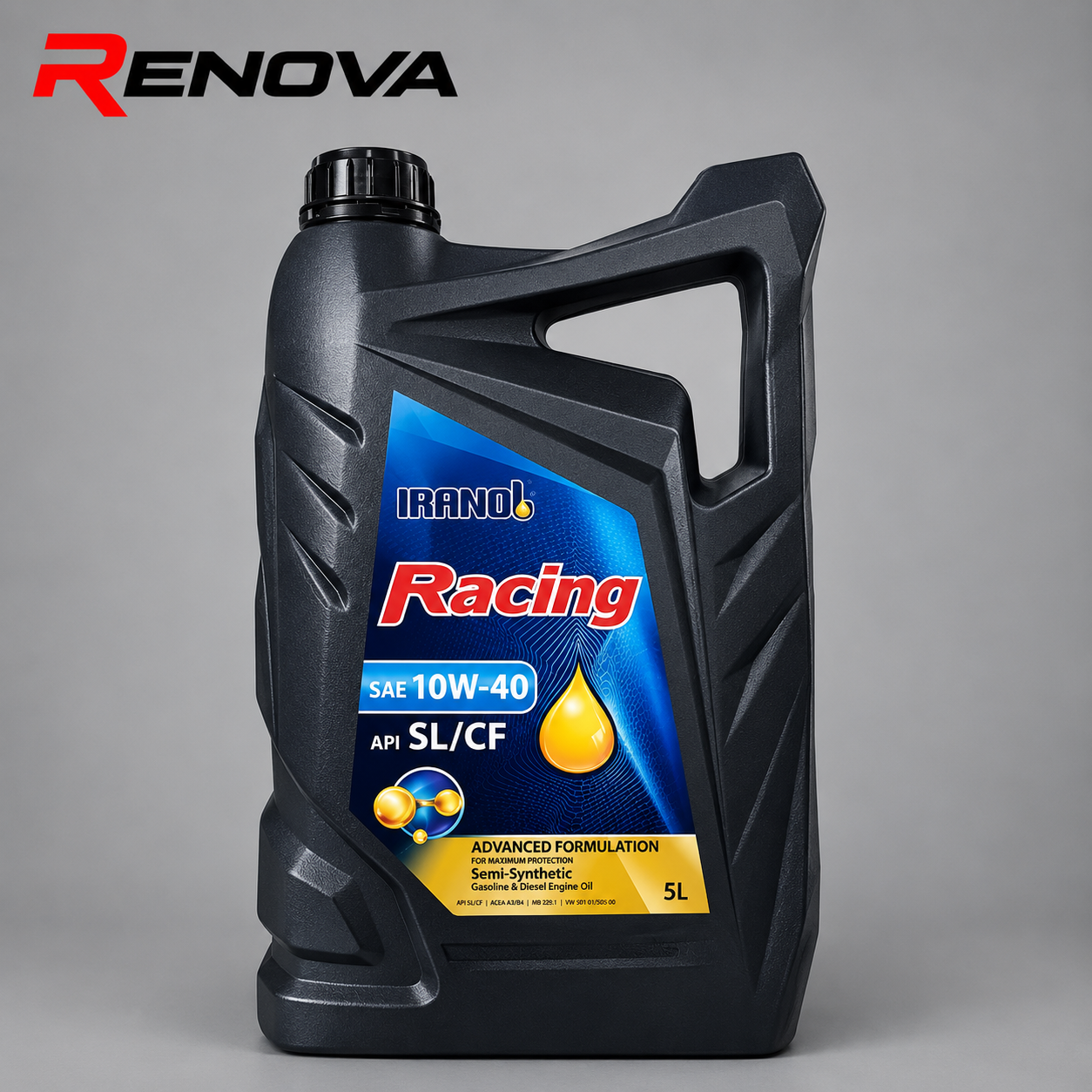 روغن موتور SL/CF 10W40 ریسینگ ایرانول 5 لیتر